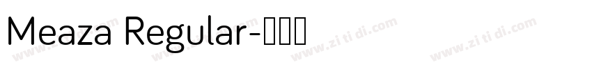 Meaza Regular字体转换